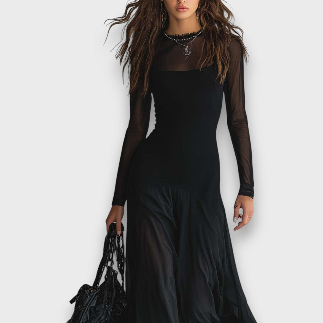 Velma – Elegant Sheer Maxi Dress