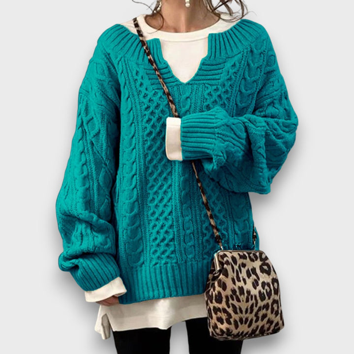 Marielle – Knit Sweater with V-Neck