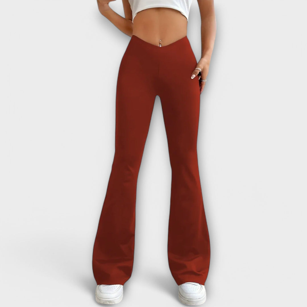 Mareva – Flared Pants with V-Waist