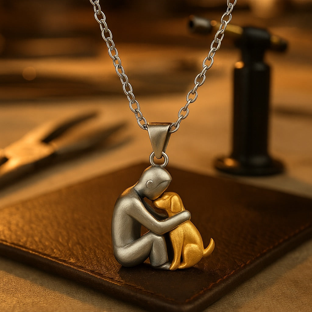 Amora – Hug Pendant Necklace with Heartfelt Bond