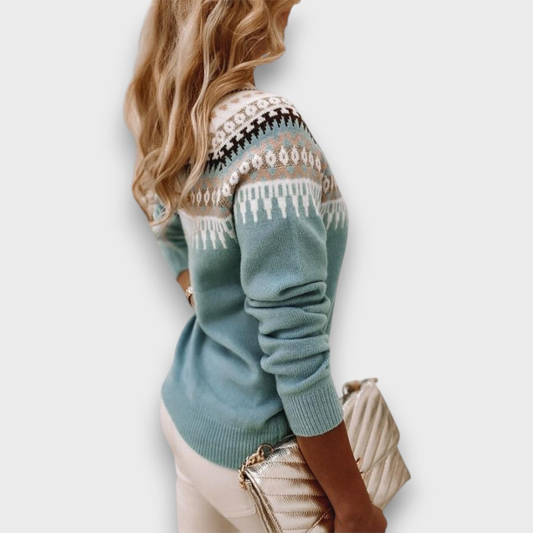 Elara – Soft Nordic Knit Sweater