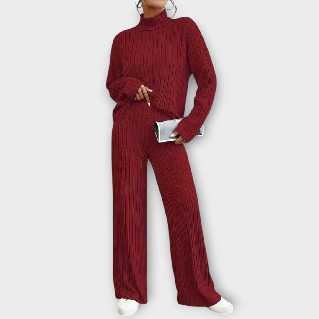 Amelina – 2-Piece Ribbed Lounge Set