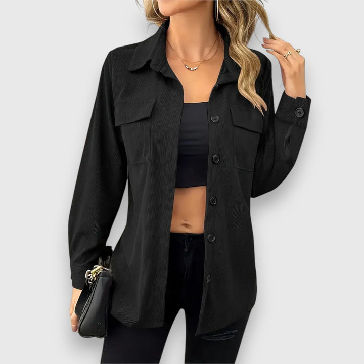 Solsna – Shirt Jacket in Cord Look