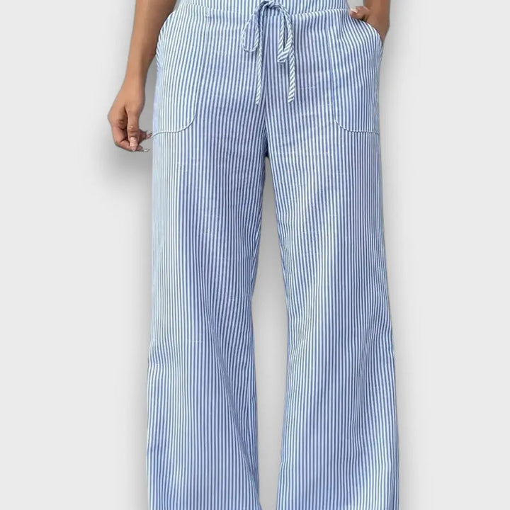 Karina – Trousers with Fine Stripes