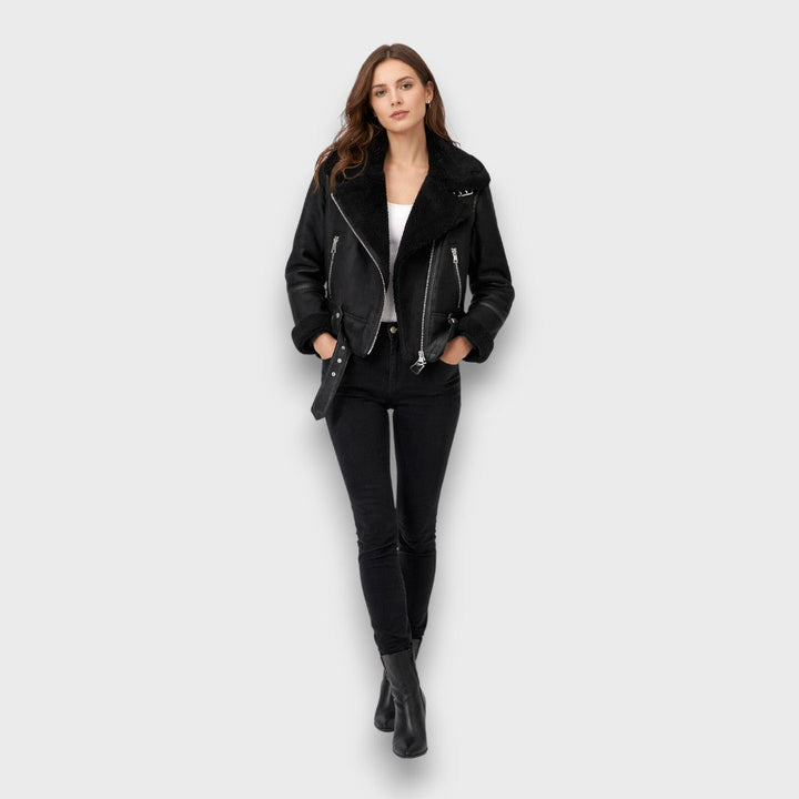 Aurora – Shearling Aviator Jacket