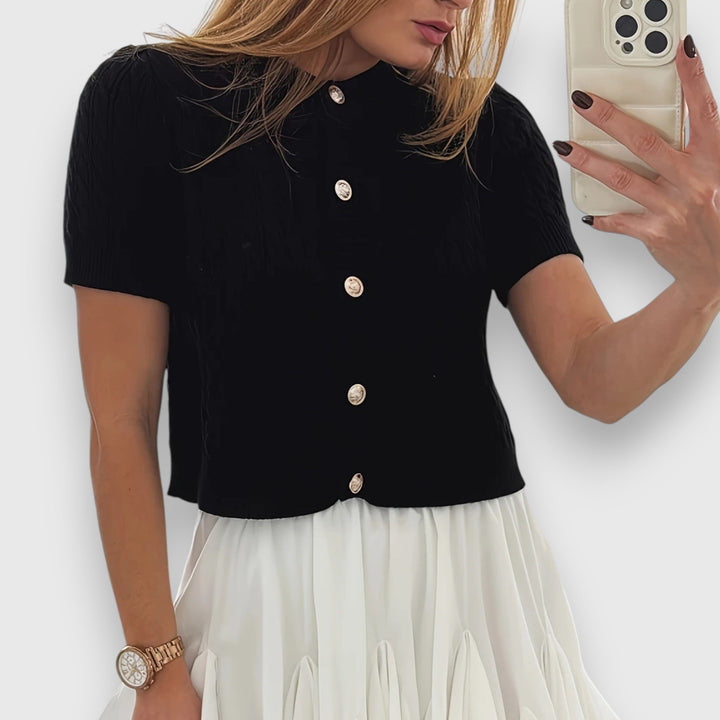 Liova – Short Cardigan with Buttons