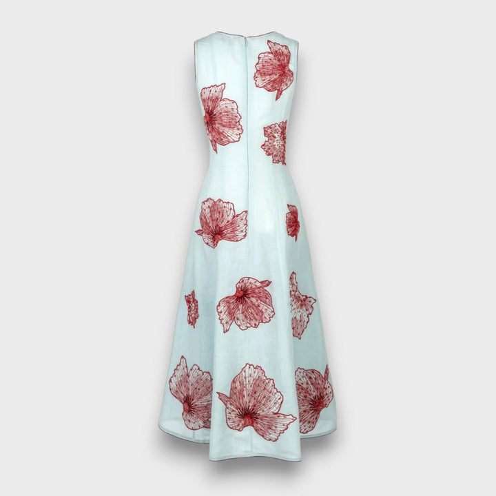 Maline – Embroidered Maxi Dress with Boho Flair