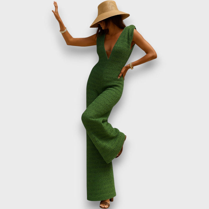 Isaline – Summer Jumpsuit with Macramé Details