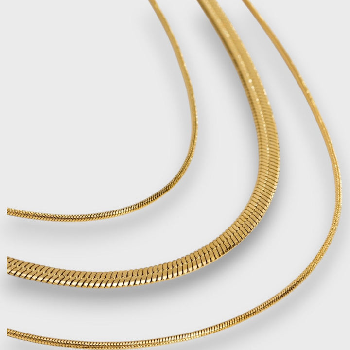 Solenne – Gold-Plated Layered Necklace