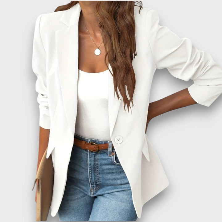 Jaryna – Elegant lapel blazer with pockets