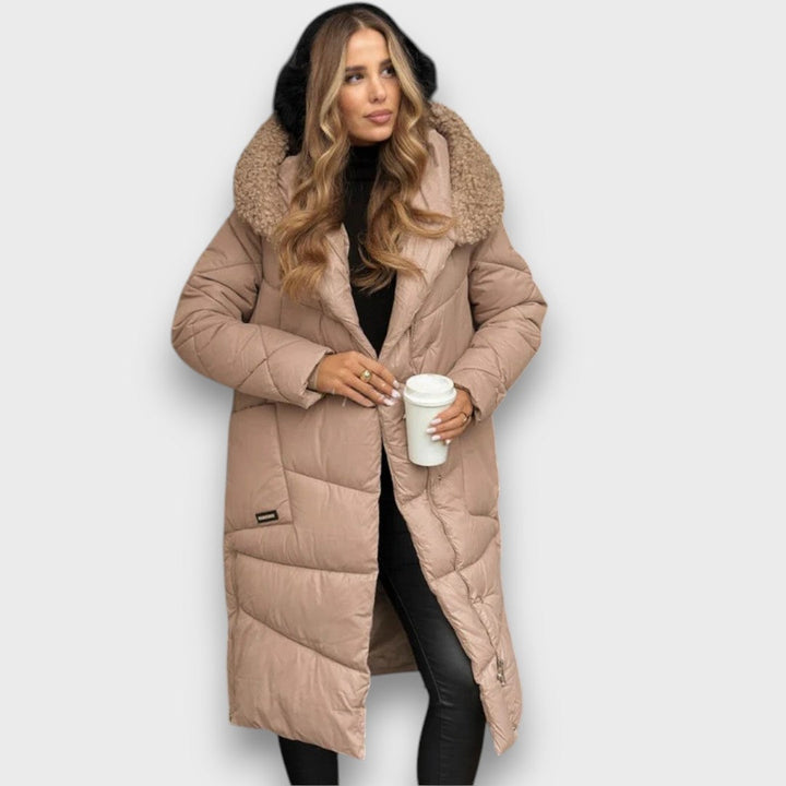 Evalyn – Quilted Hooded Winter Coat