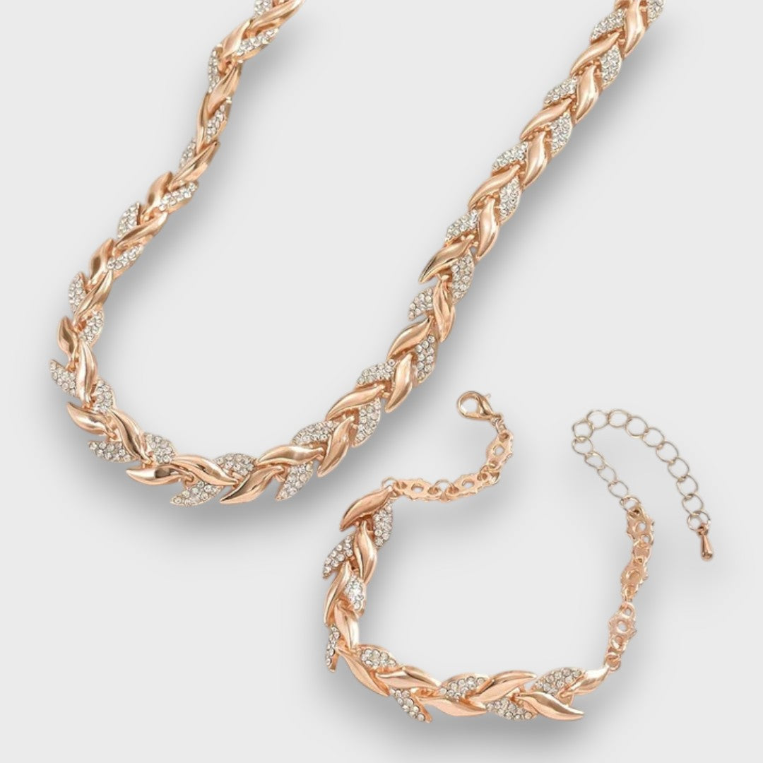 Naria – Elegance Rhinestone Fishtail Jewelry Set