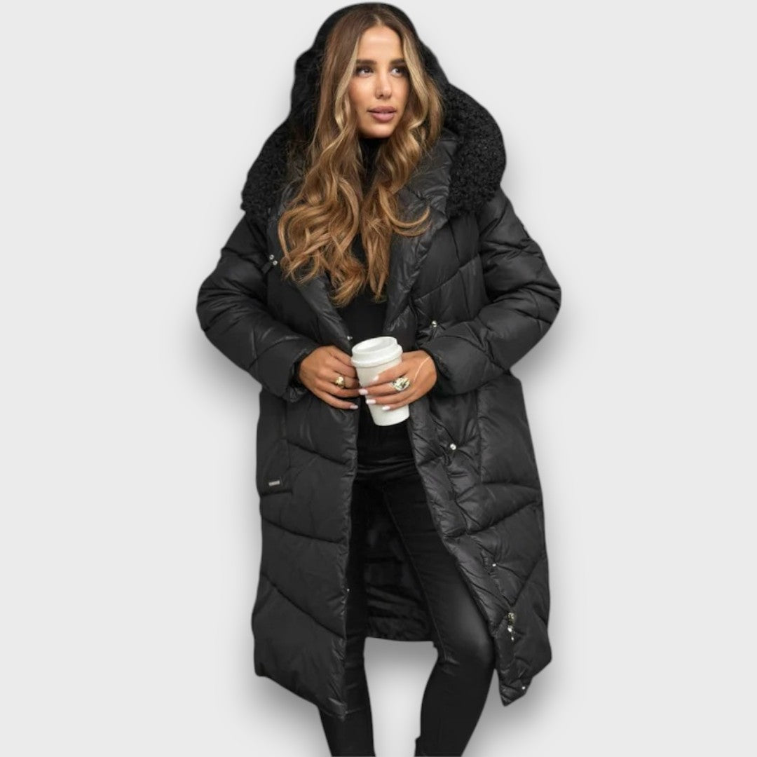 Evalyn – Quilted Hooded Winter Coat