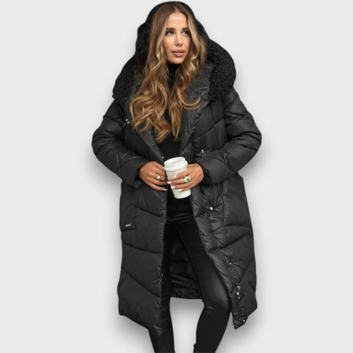 Evalyn – Quilted Hooded Winter Coat