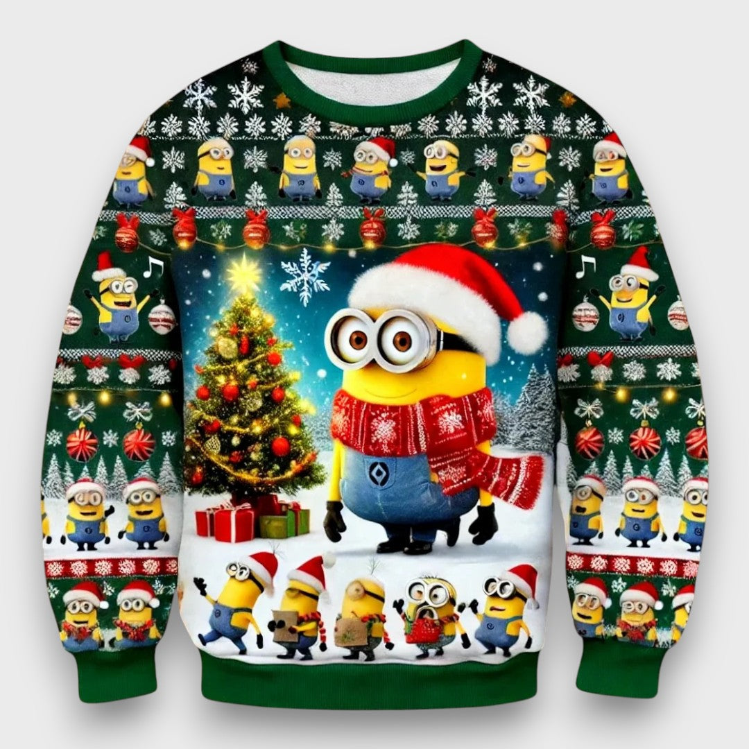 Mivoro – Playful Holiday Minion Sweater