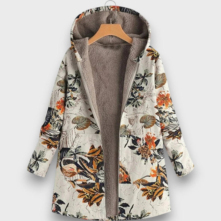 Arvienne – Fleece Jacket with Floral Pattern