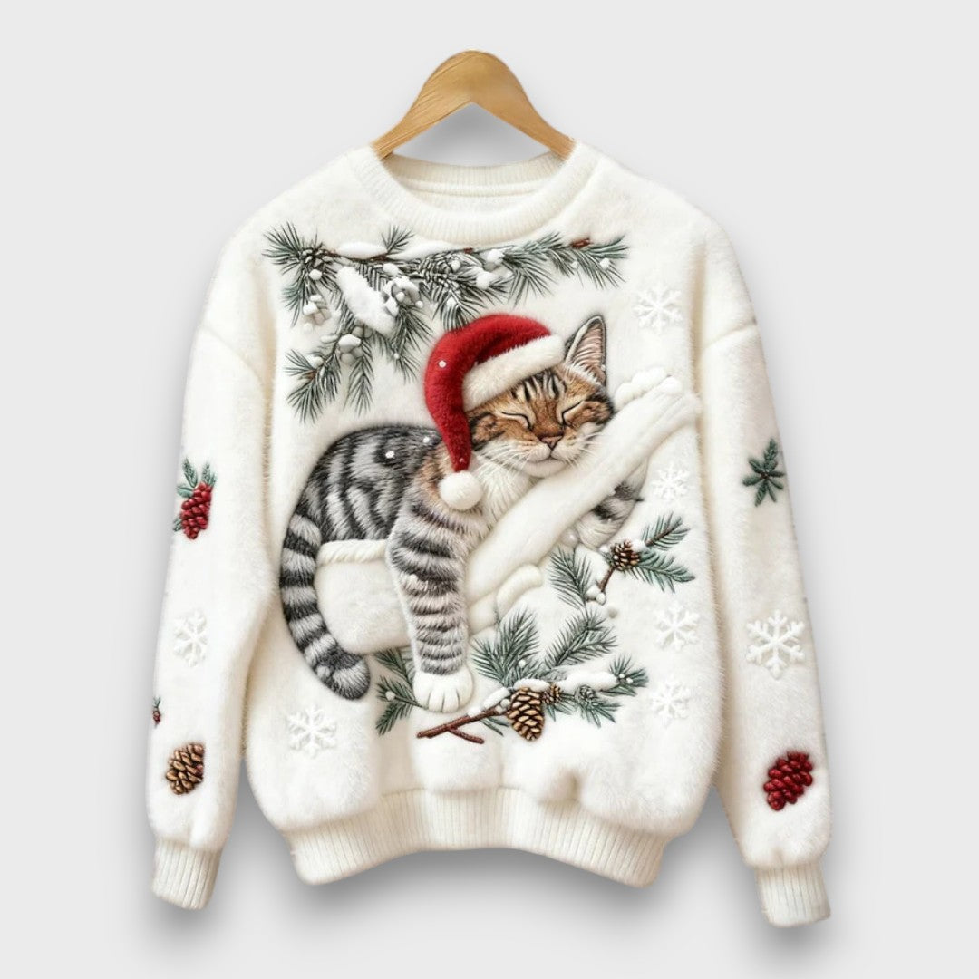 Tessara – Cozy Lazy Cat Sweater