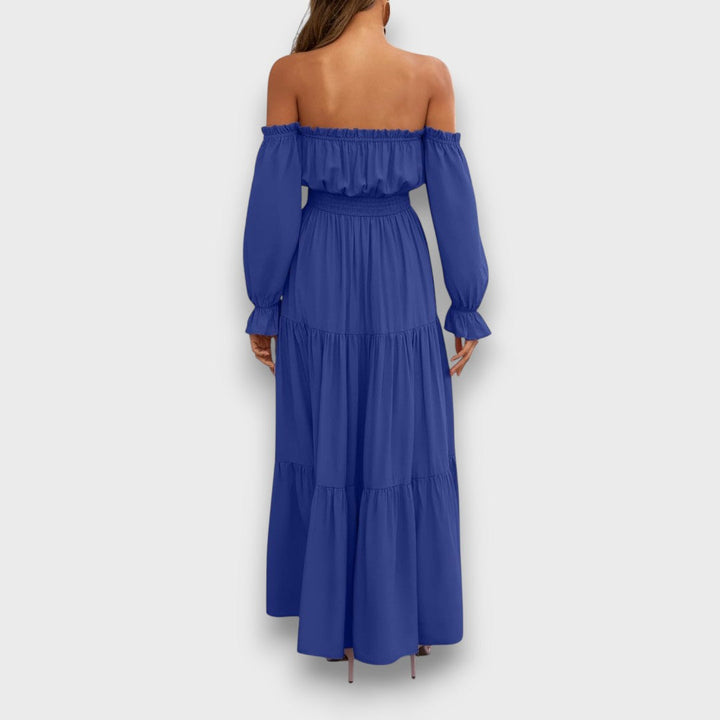 Arvenna – Off Shoulder Tiered Maxi Dress