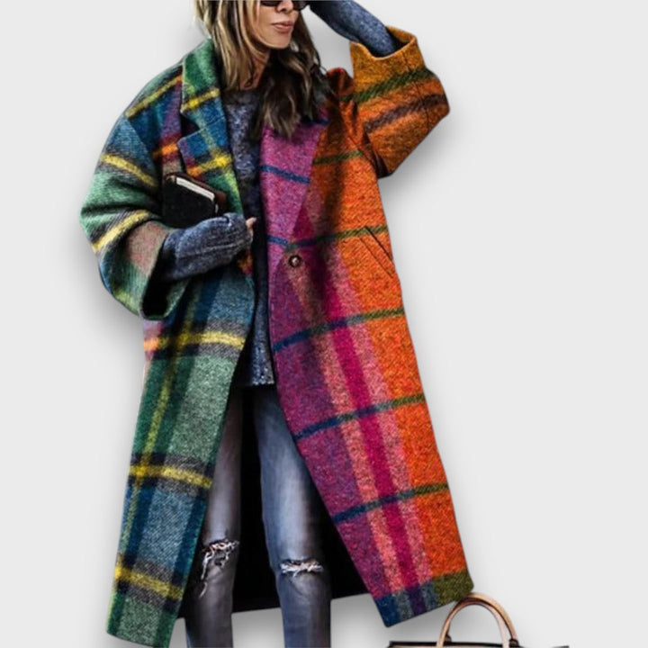 Fioren – Long Coat in Oversized Style