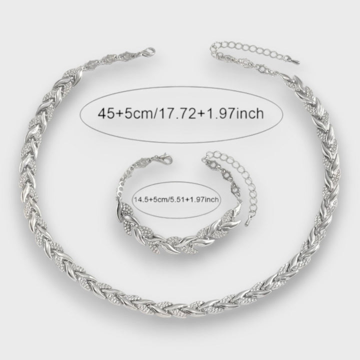 Naria – Elegance Rhinestone Fishtail Jewelry Set