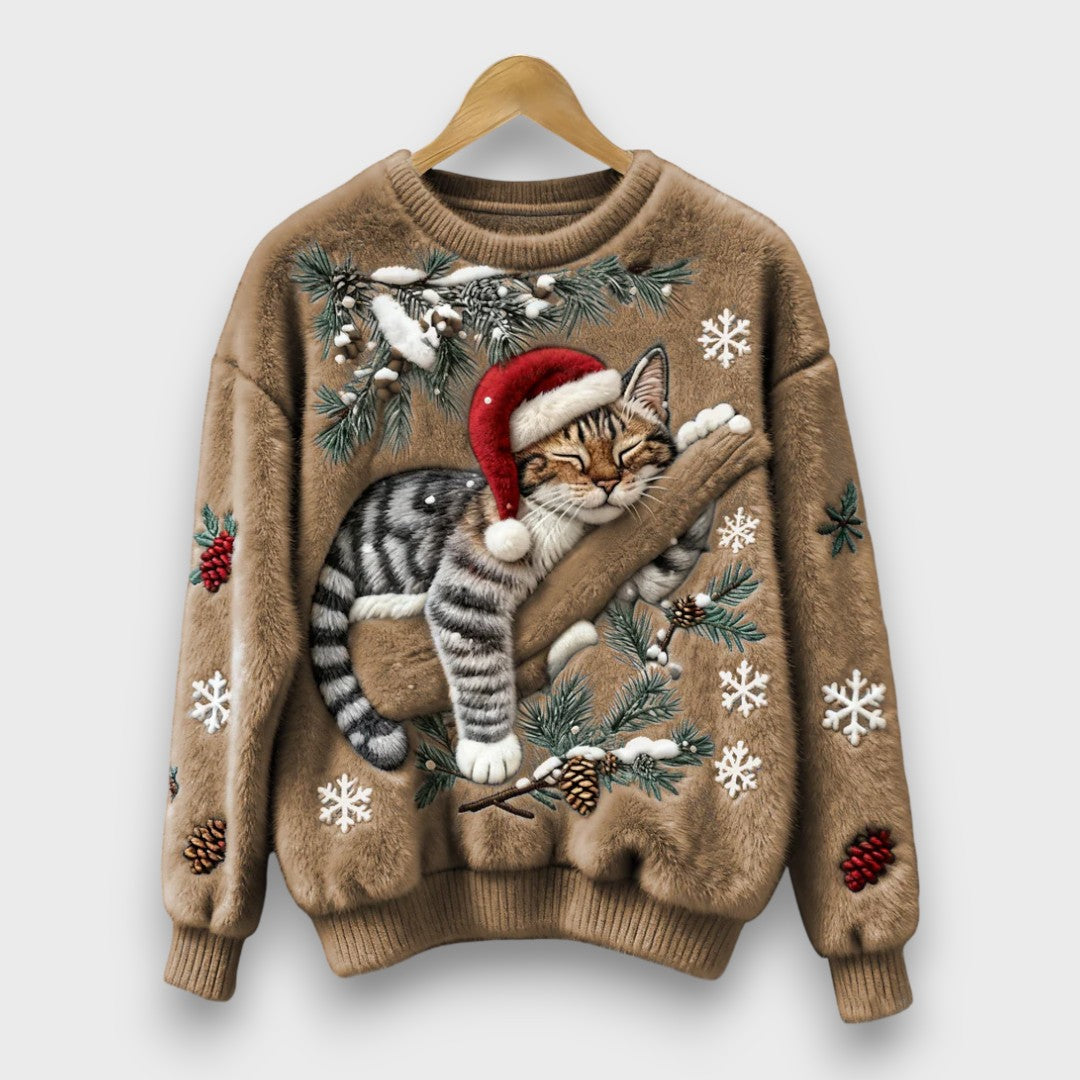 Tessara – Cozy Lazy Cat Sweater