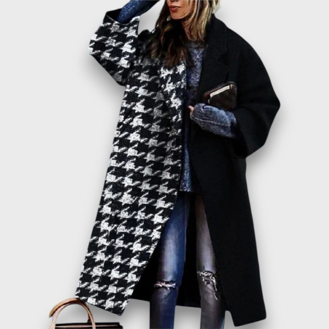 Fioren – Long Coat in Oversized Style