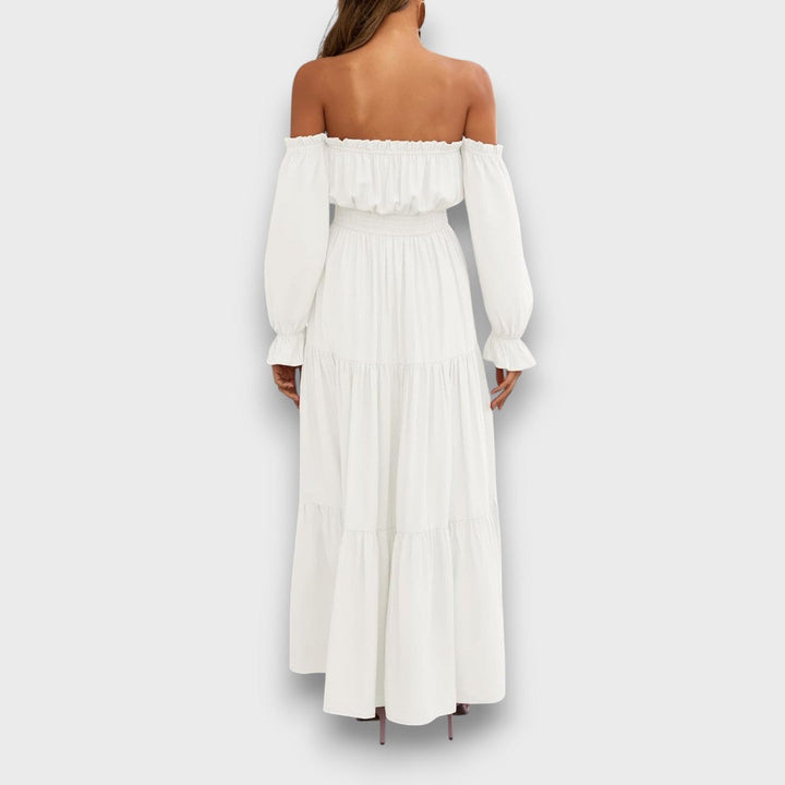 Arvenna – Off Shoulder Tiered Maxi Dress