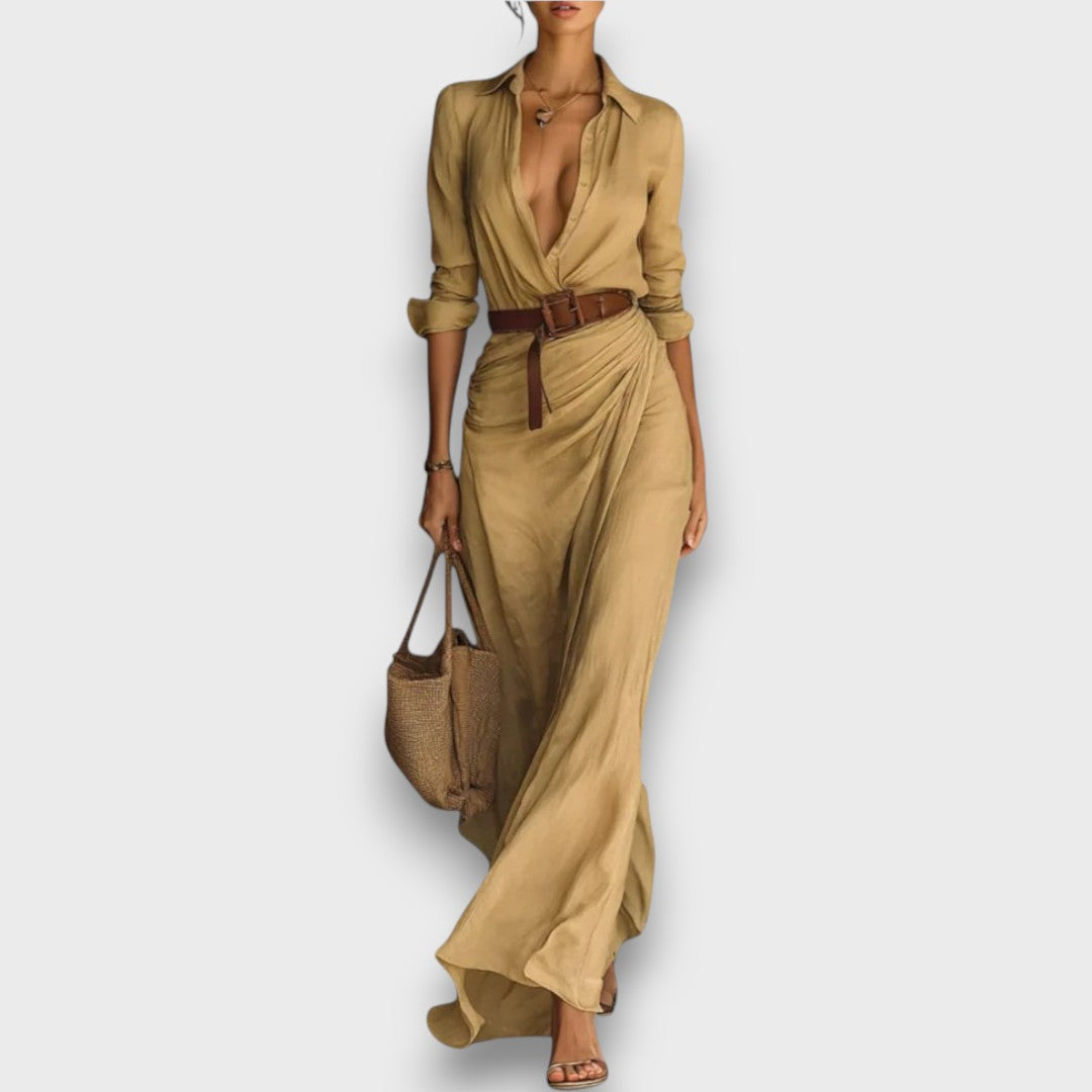 Hesara – Wrap Dress with Waist Belt