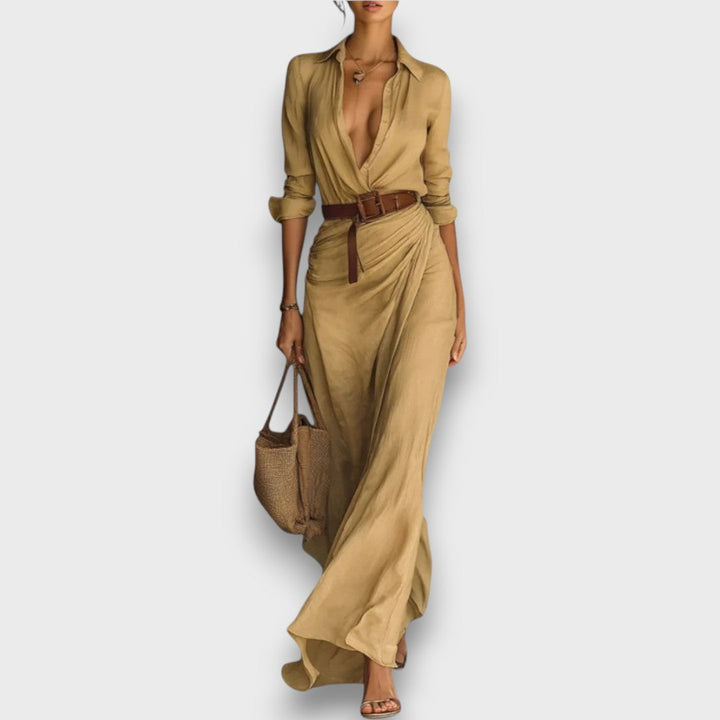 Hesara – Wrap Dress with Waist Belt