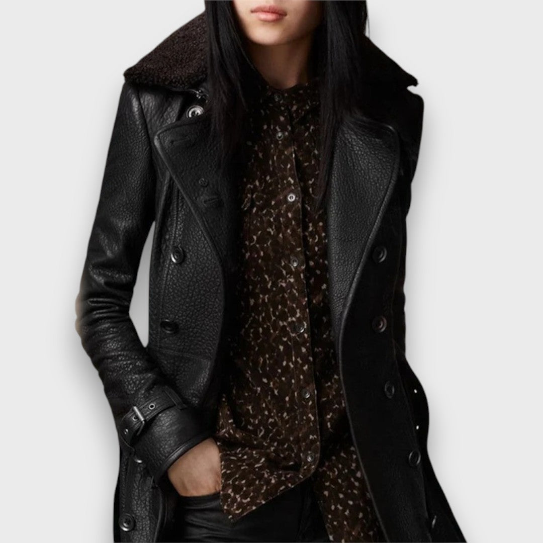 Levano – Double-Breasted Coat with Collar