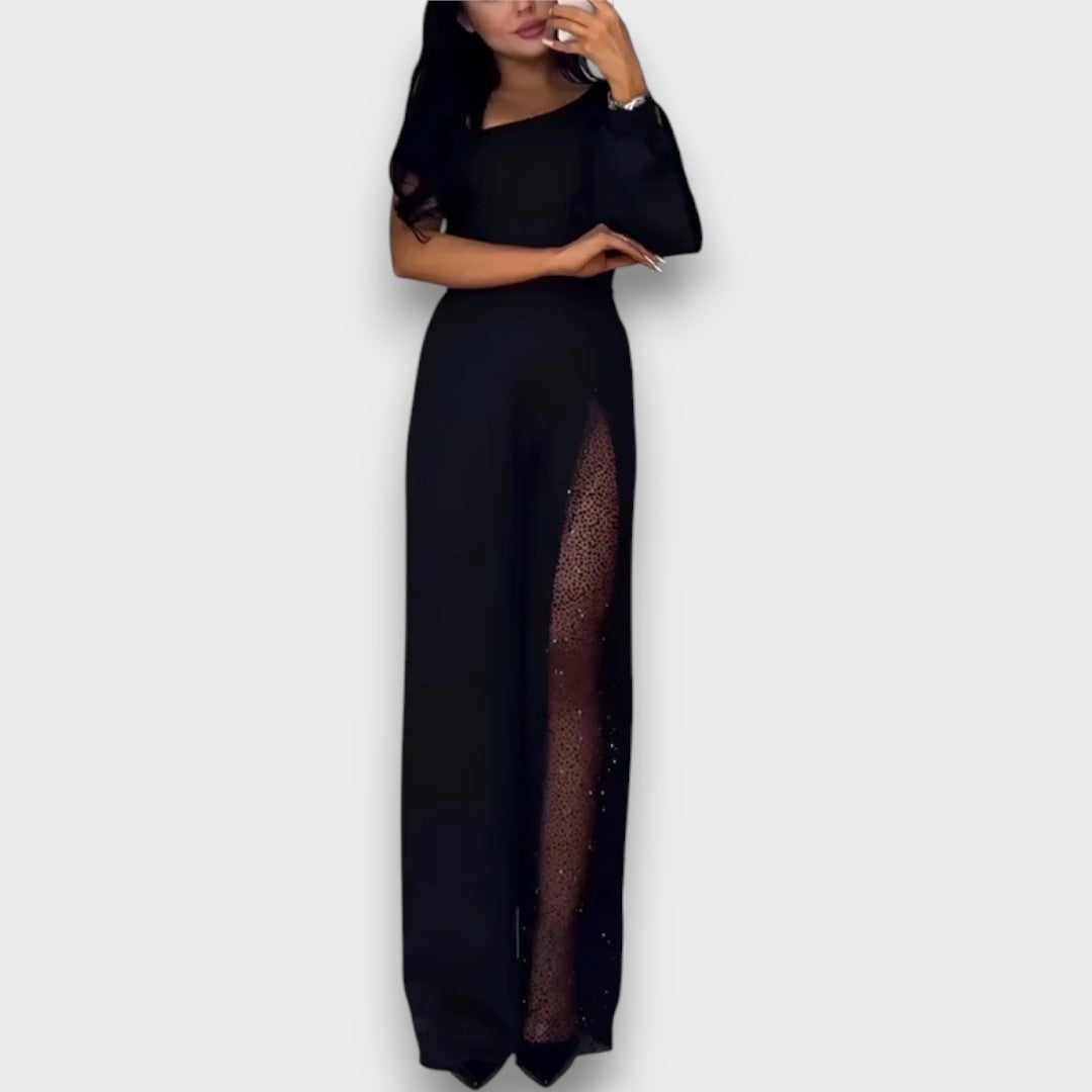 Harpelle – Modern Wide-Leg Evening Jumpsuit