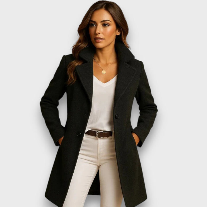 Milenna – Classic Double-Breasted Wool Coat