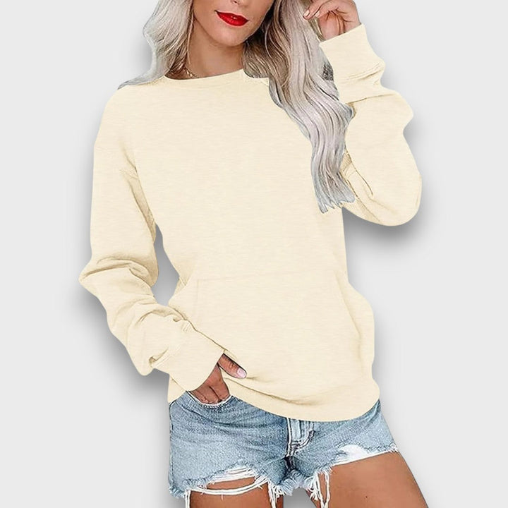 Miselle – Oversized Crewneck Pocket Sweatshirt