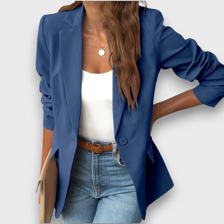 Jaryna – Elegant lapel blazer with pockets