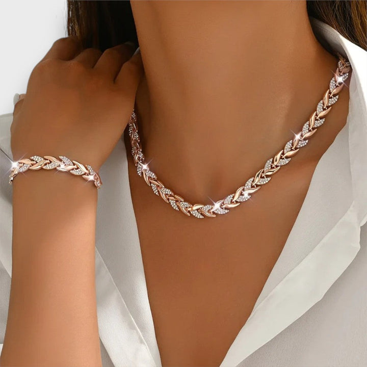 Naria – Elegance Rhinestone Fishtail Jewelry Set