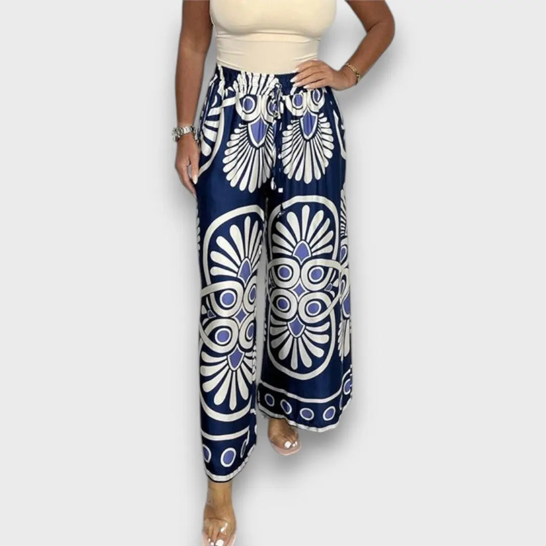 Rania – Flowing Pants with Print