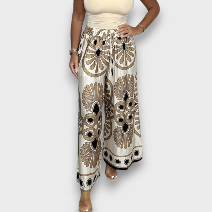 Rania – Flowing Pants with Print