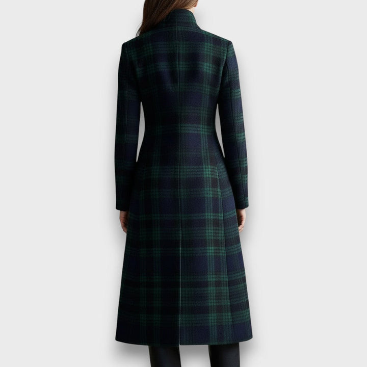 Miranda – Timeless Plaid Longline Coat