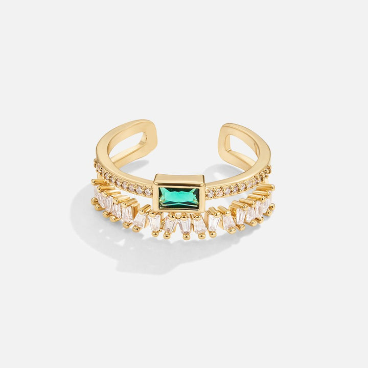 Ella – Layered Crystal Ring