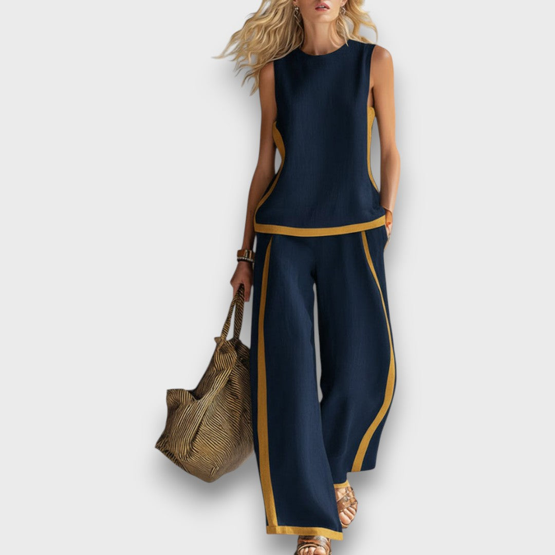 Aurene – Casual Linen Two-Piece Set