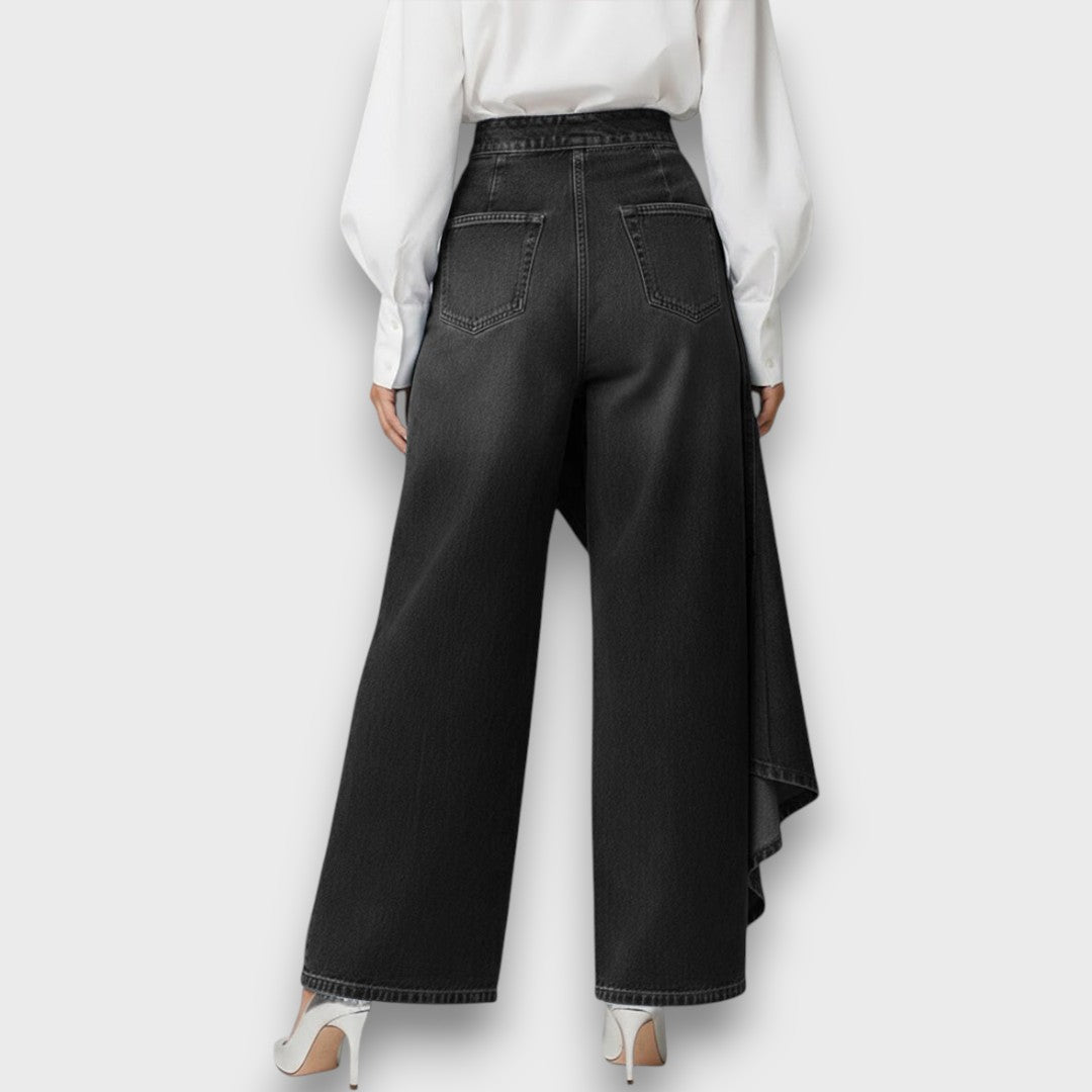 Arlyn – Asymmetric Wrap Denim Pants
