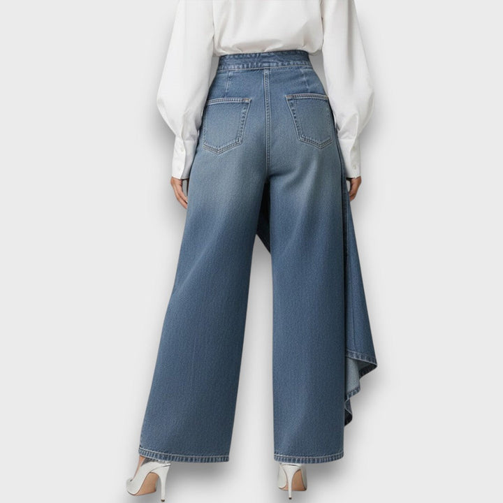 Arlyn – Asymmetric Wrap Denim Pants