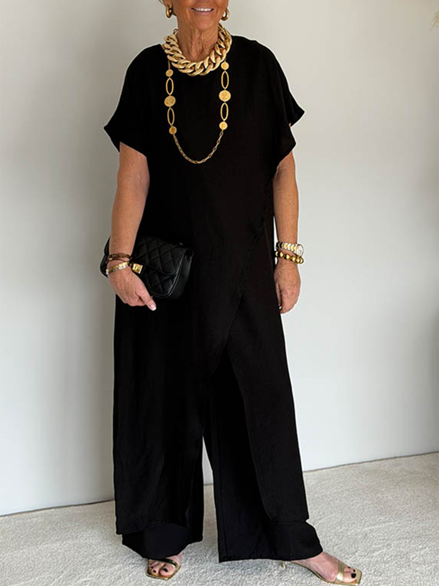 Joleen | Elegant Comfortable Asymmetrical Loose Set