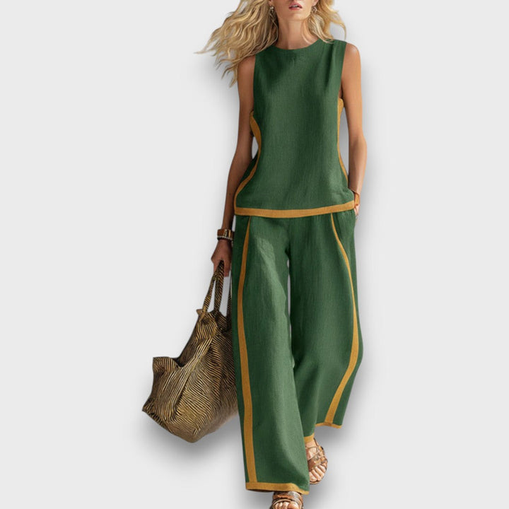 Aurene – Casual Linen Two-Piece Set