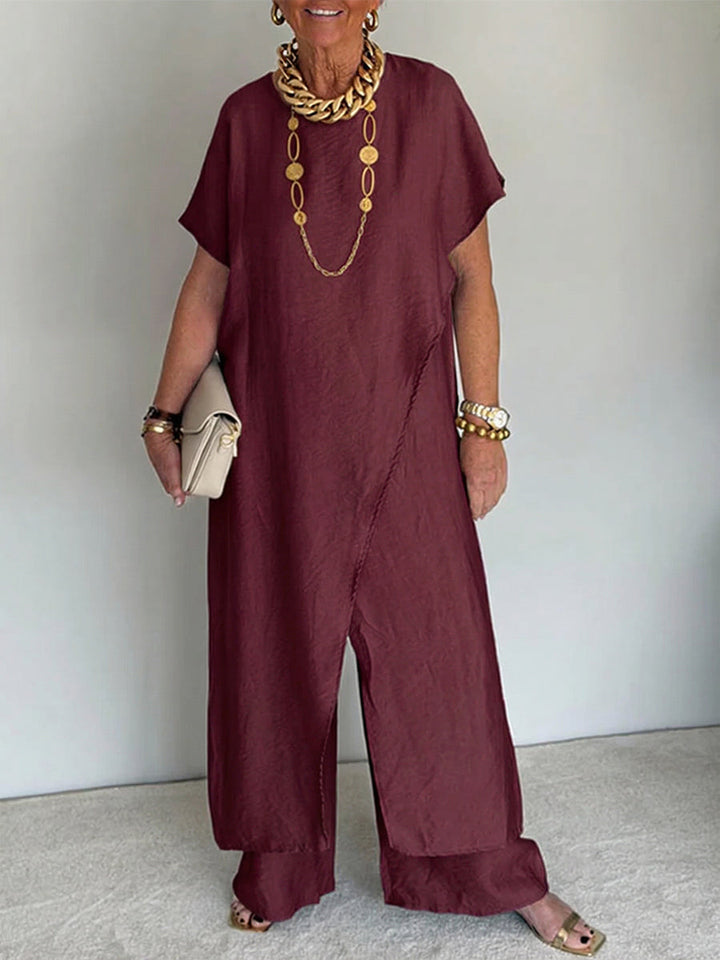 Joleen | Elegant Comfortable Asymmetrical Loose Set