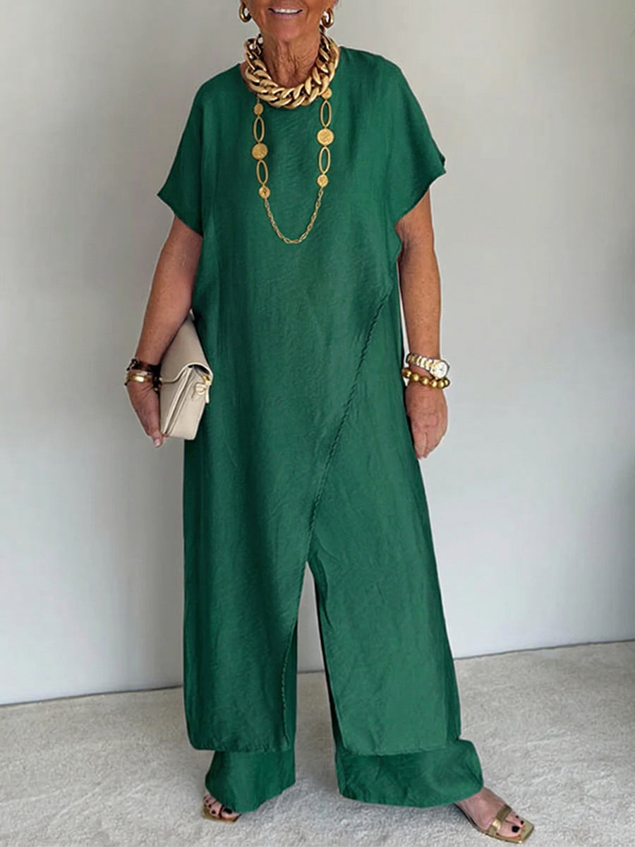 Joleen | Elegant Comfortable Asymmetrical Loose Set