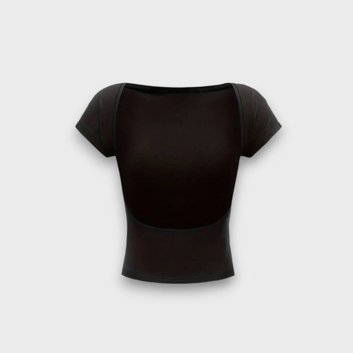 Piana – Figure-Hugging Top with Open Back