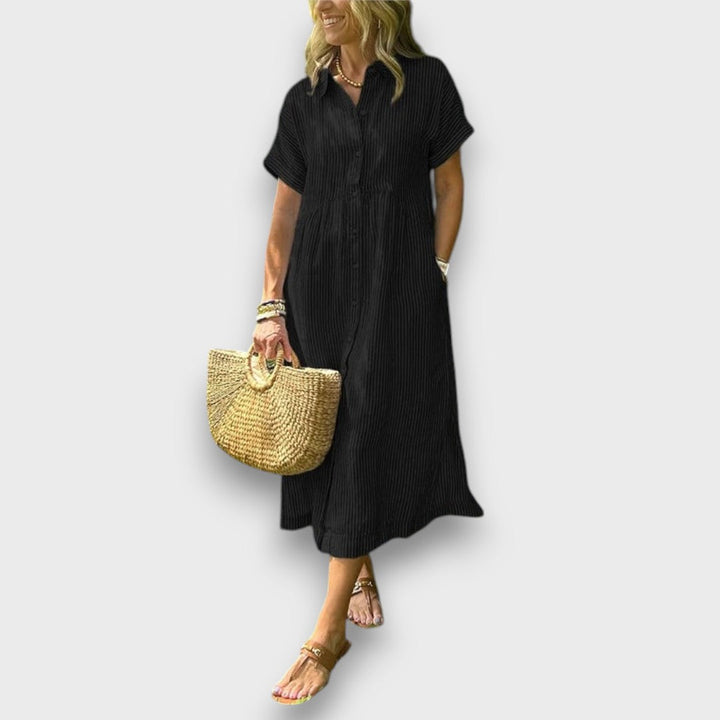 Marnea – Striped Dress with Airy Elegance