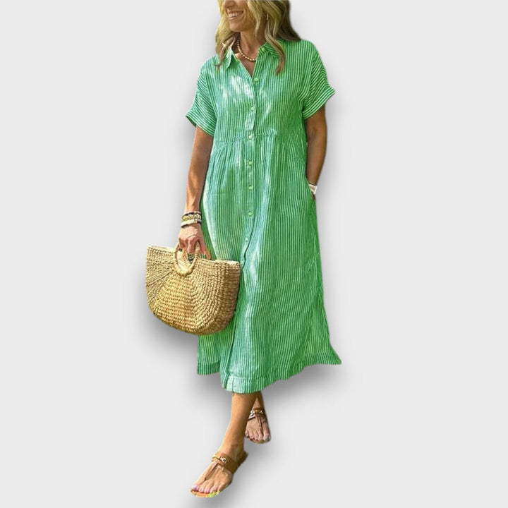 Marnea – Striped Dress with Airy Elegance