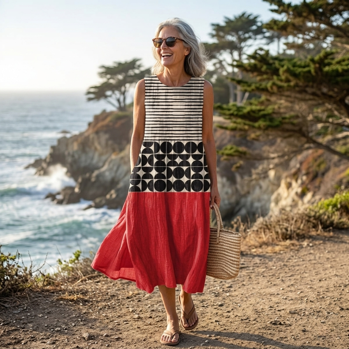 Juliana | Printed Midi Dress